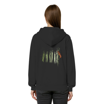Eichhörnchen im Zwielicht-Wald - Organic Relaxed Zipper
