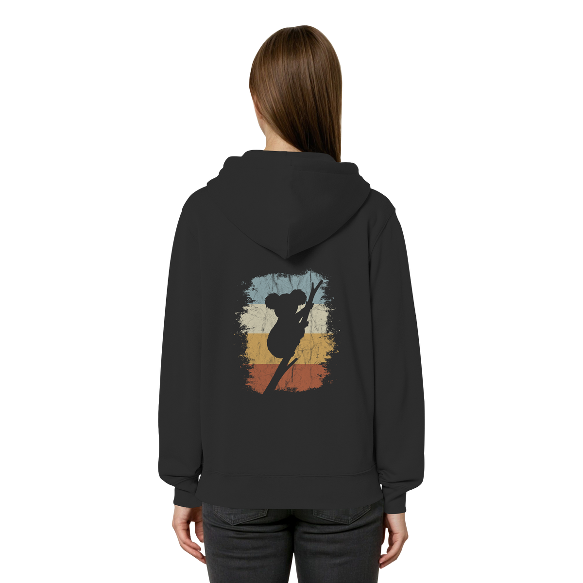 Retro kletternder Koala-Bär - Organic Relaxed Zipper