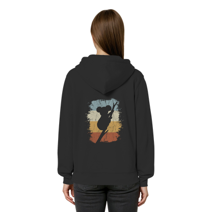 Retro kletternder Koala-Bär - Organic Relaxed Zipper