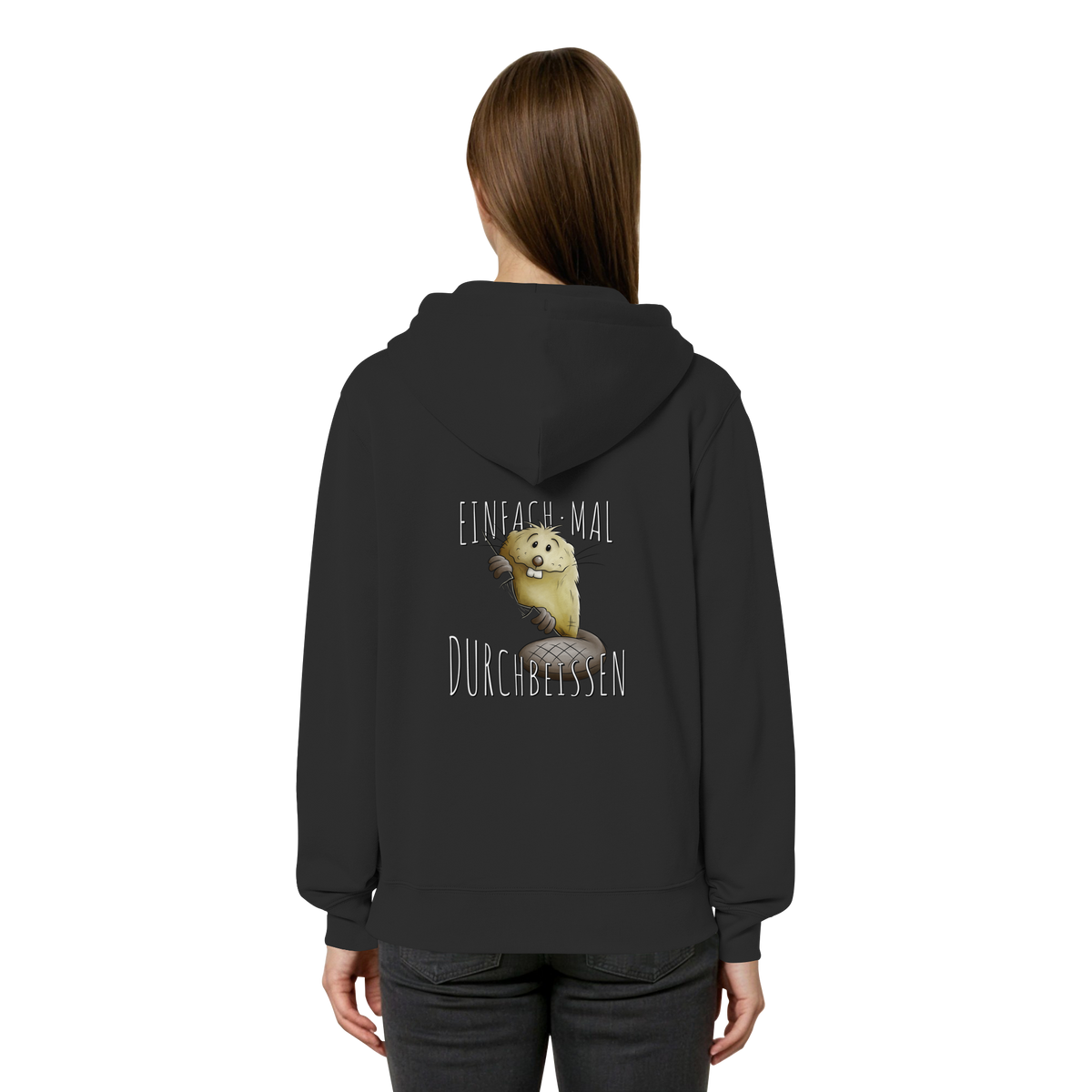 Einfach mal Durchbeissen Biber - Organic Relaxed Zipper