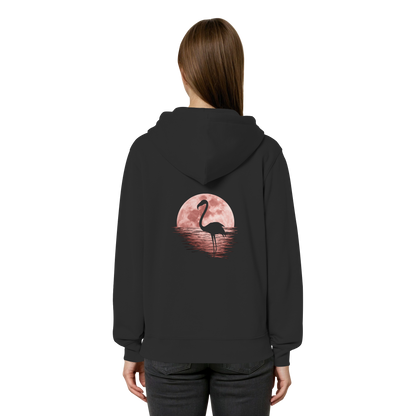 Rosa Vollmond Flamingo - Organic Relaxed Zipper