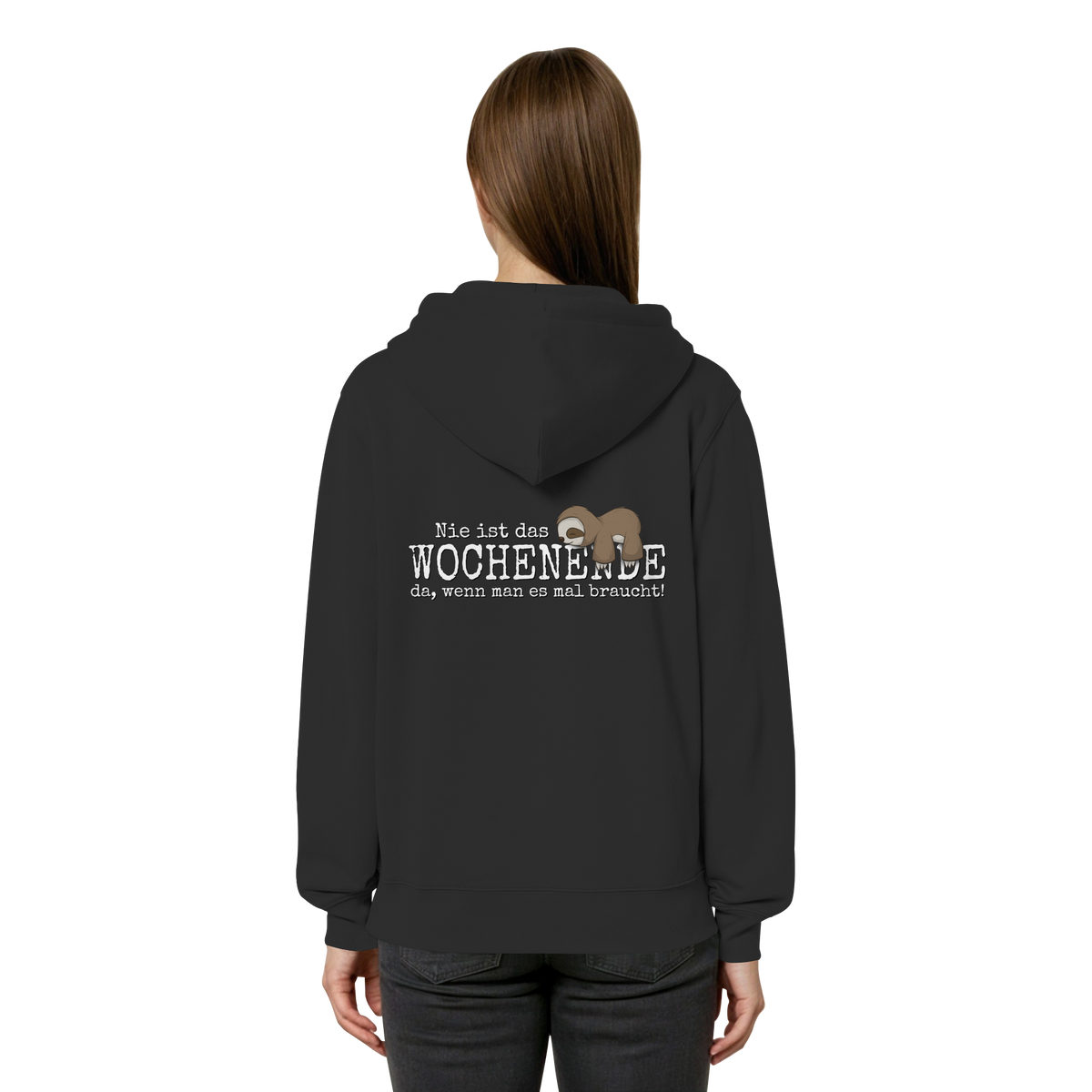 Kawaii Faultier Wochenende - Organic Relaxed Zipper