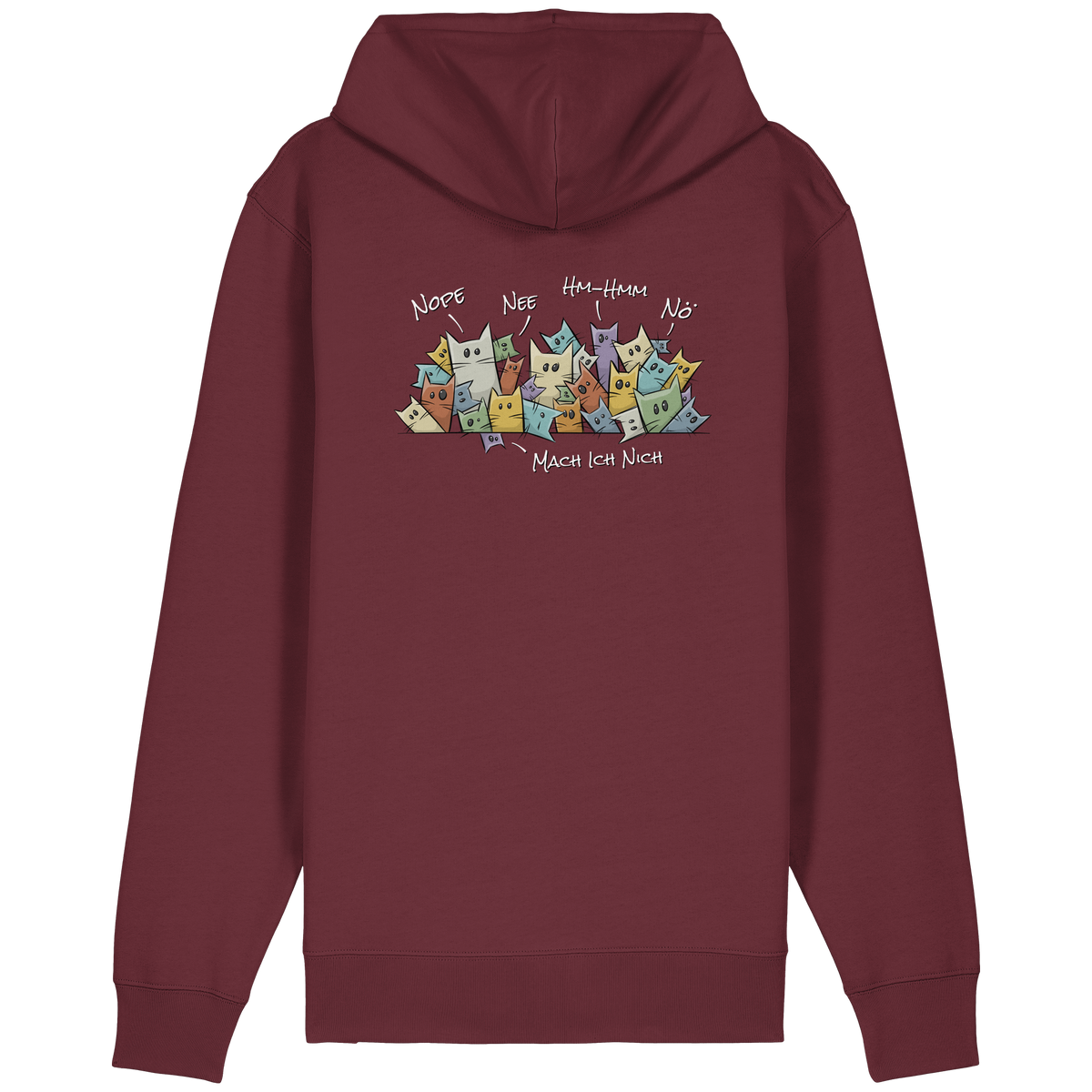 Nope, Nee, Nö Katzen - Organic Relaxed Zipper