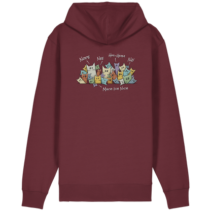 Nope, Nee, Nö Katzen - Organic Relaxed Zipper