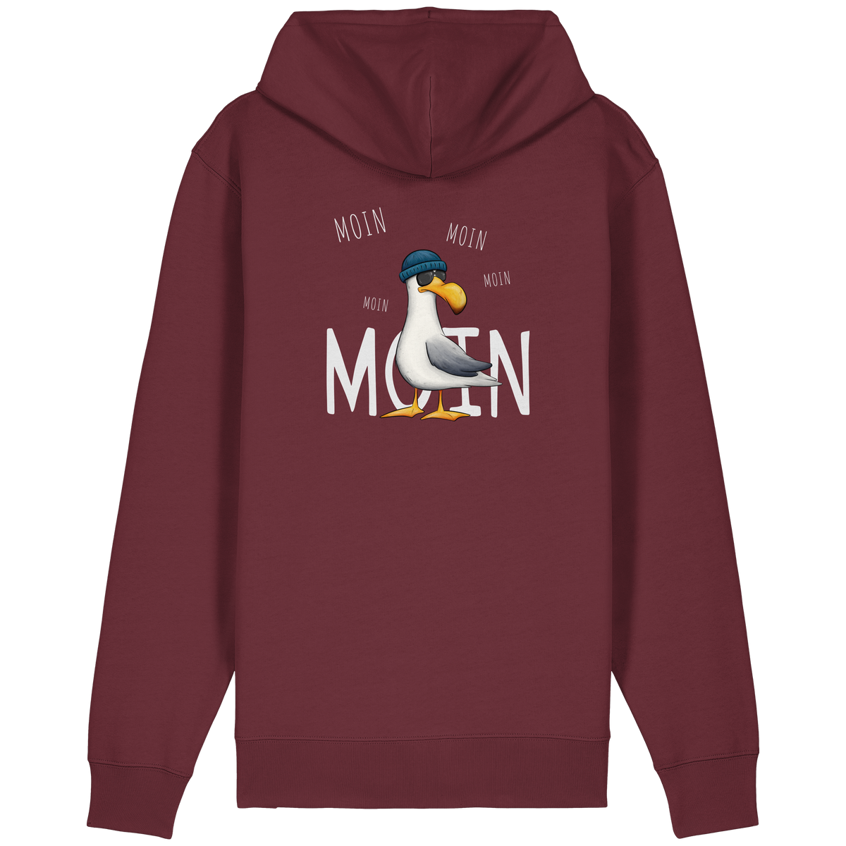 Moin Moin Lässige Hipster Möwe  - Organic Relaxed Zipper