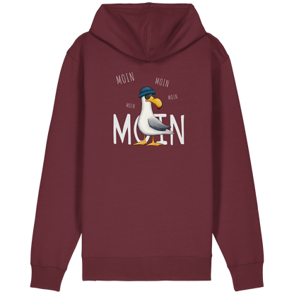 Moin Moin Lässige Hipster Möwe  - Organic Relaxed Zipper