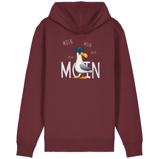 Moin Moin Lässige Hipster Möwe  - Organic Relaxed Zipper