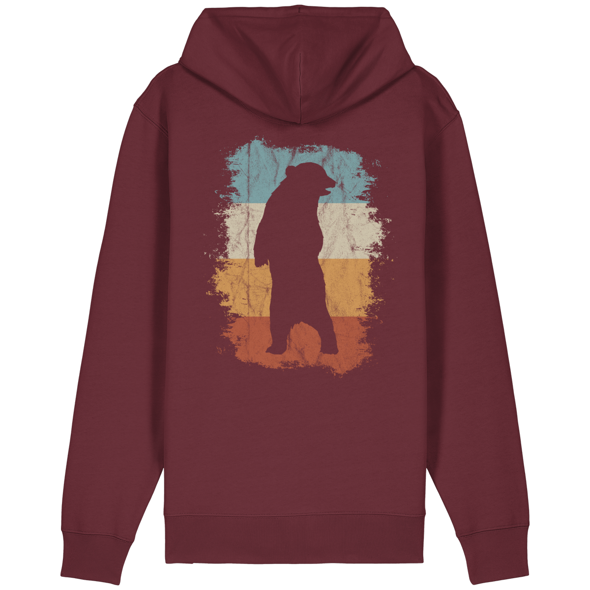 Retro Bären-Silhouette - Organic Relaxed Zipper
