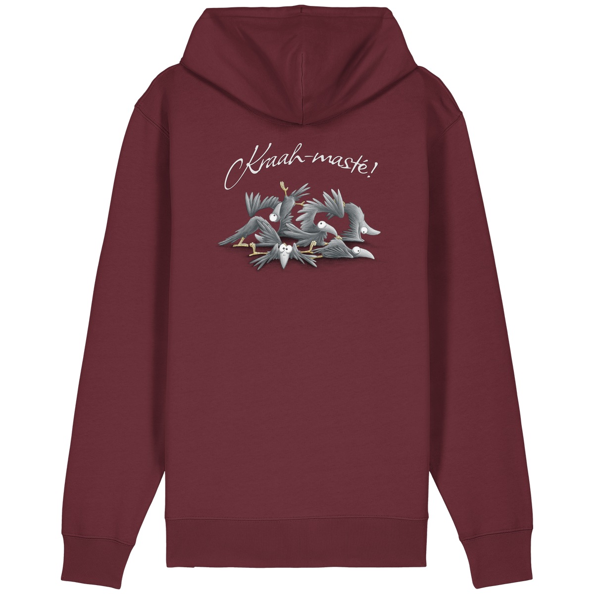 Kraah-masté! Yoga Raben Krähen - Organic Relaxed Zipper