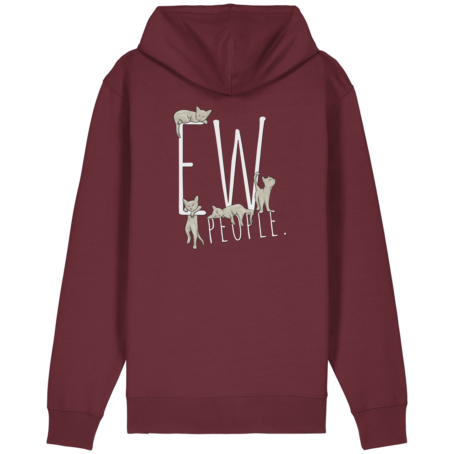 Ew, People. Sarkastische Katzen - Organic Relaxed Zipper