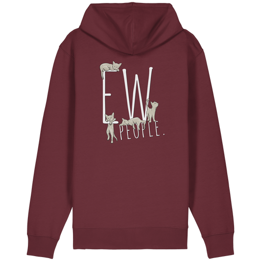Ew, People. Sarkastische Katzen - Organic Relaxed Zipper