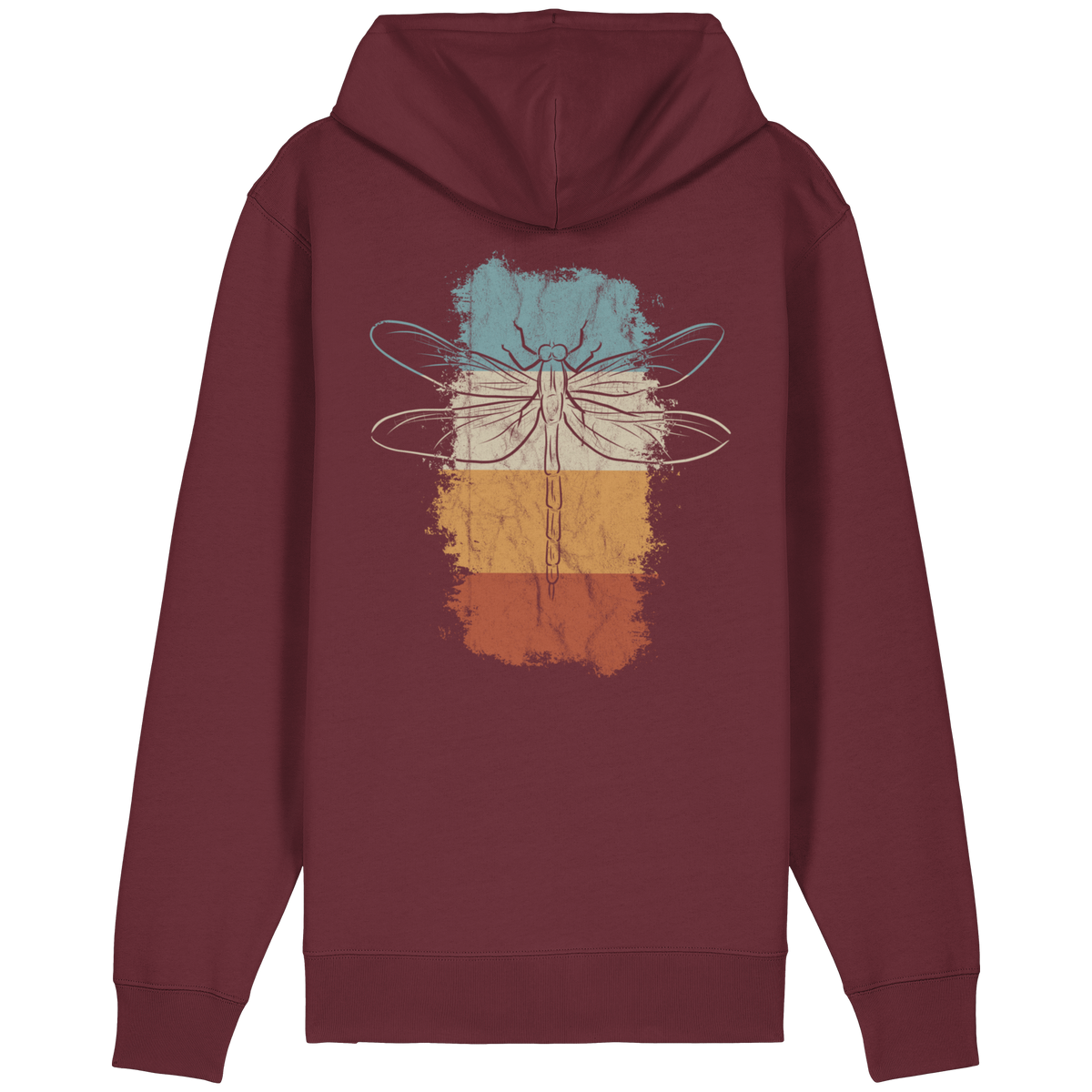 Retro Kunst Libelle | Vintage Dragonfly - Organic Relaxed Zipper