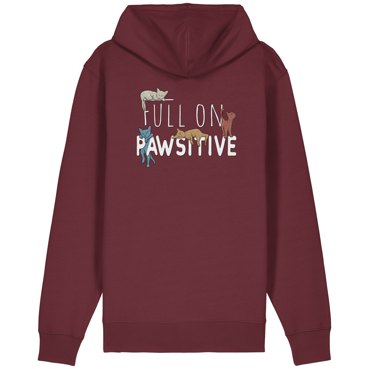 Full On Pawsitive! Gechillte Katzen - Organic Relaxed Zipper