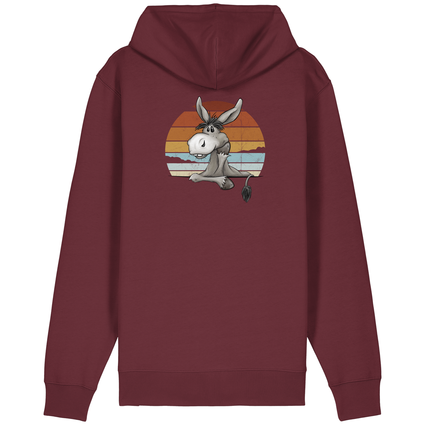 Lässiges Maultier Retro Esel - Organic Relaxed Zipper