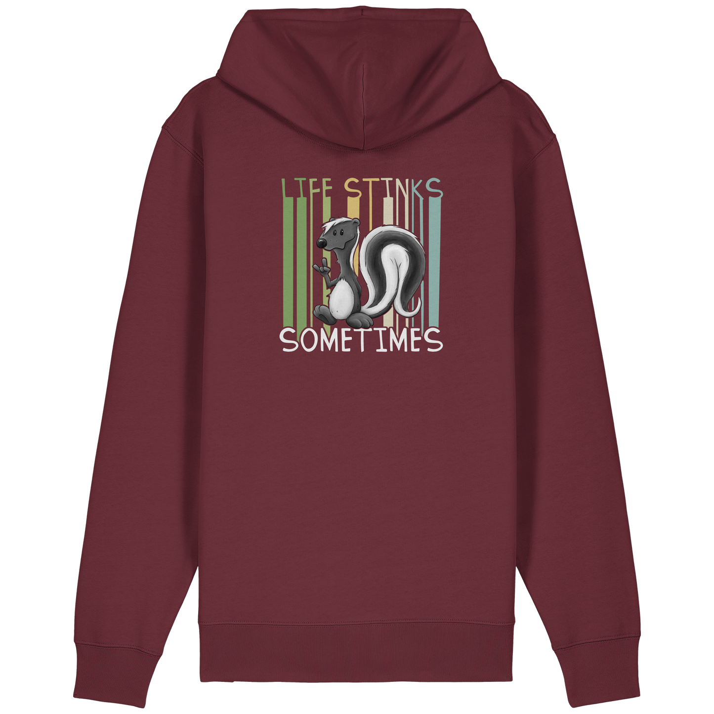 Life Stinks Sometimes Stinktier Weisheit - Organic Relaxed Zipper