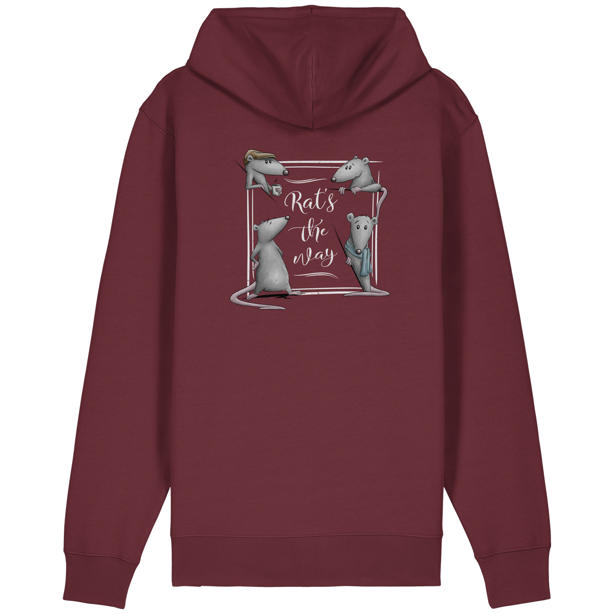 Rat’s The Way Kaffeehaus Ratten - Organic Relaxed Zipper