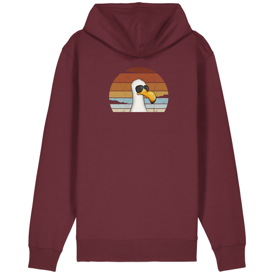 Cool lässige Retro Möwe - Organic Relaxed Zipper