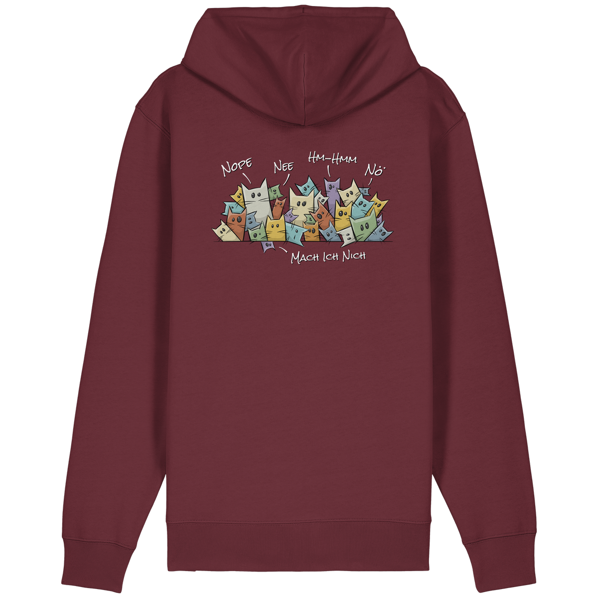 Nope, Nee, Nö Katzen - Organic Relaxed Zipper