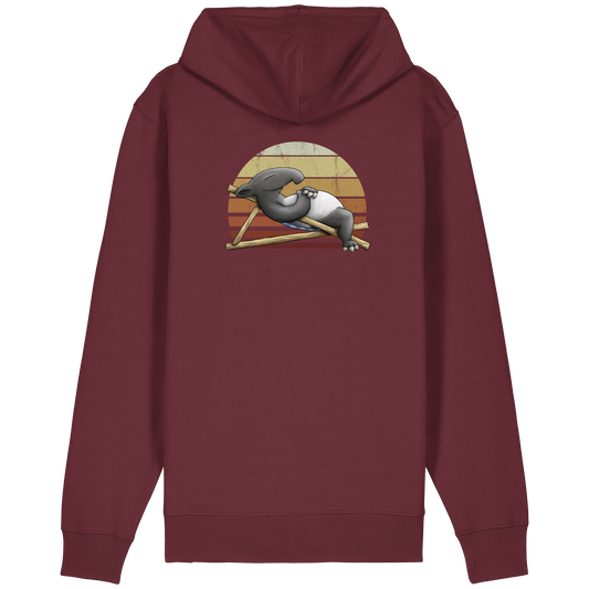 Lässiger Retro Sundown Tapir - Organic Relaxed Zipper