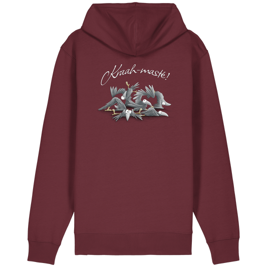 Kraah-masté! Yoga Raben Krähen - Organic Relaxed Zipper