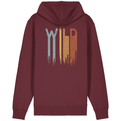 Wild Retro Schriftzug - Organic Relaxed Zipper