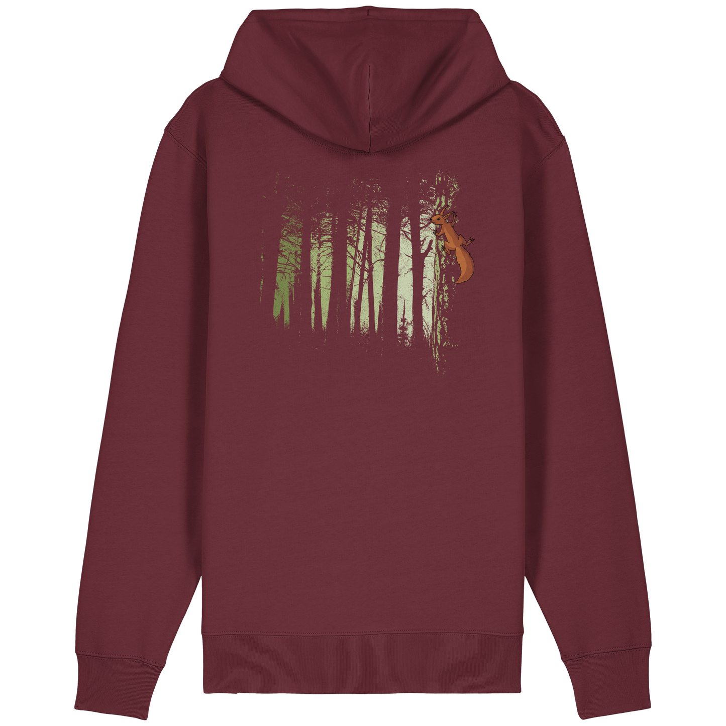 Eichhörnchen im Zwielicht-Wald - Organic Relaxed Zipper