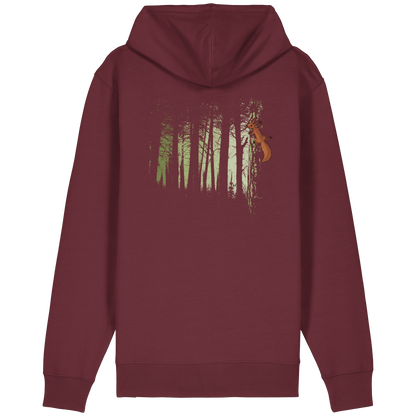 Eichhörnchen im Zwielicht-Wald - Organic Relaxed Zipper