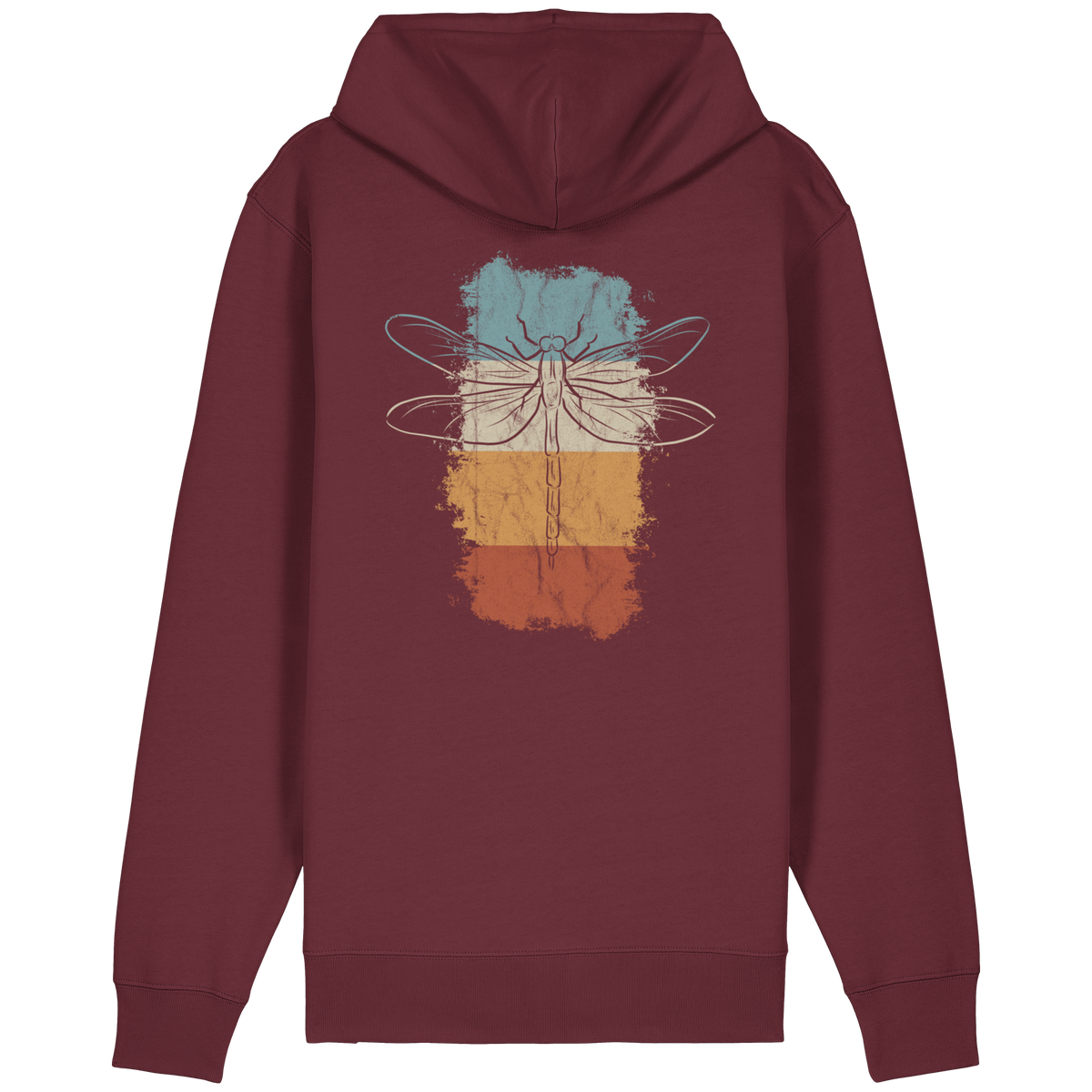 Retro Kunst Libelle | Vintage Dragonfly - Organic Relaxed Zipper