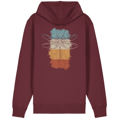 Retro Kunst Libelle | Vintage Dragonfly - Organic Relaxed Zipper