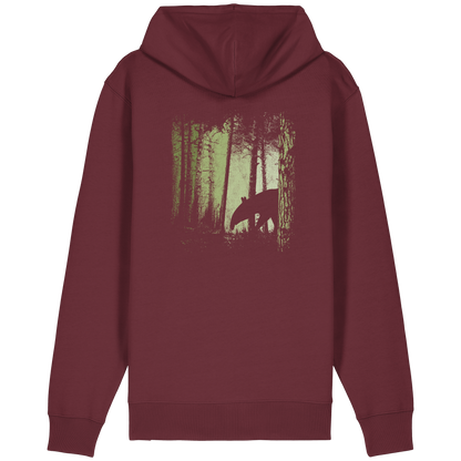 Lässiger Tapir im Zwielicht Wald - Organic Relaxed Zipper
