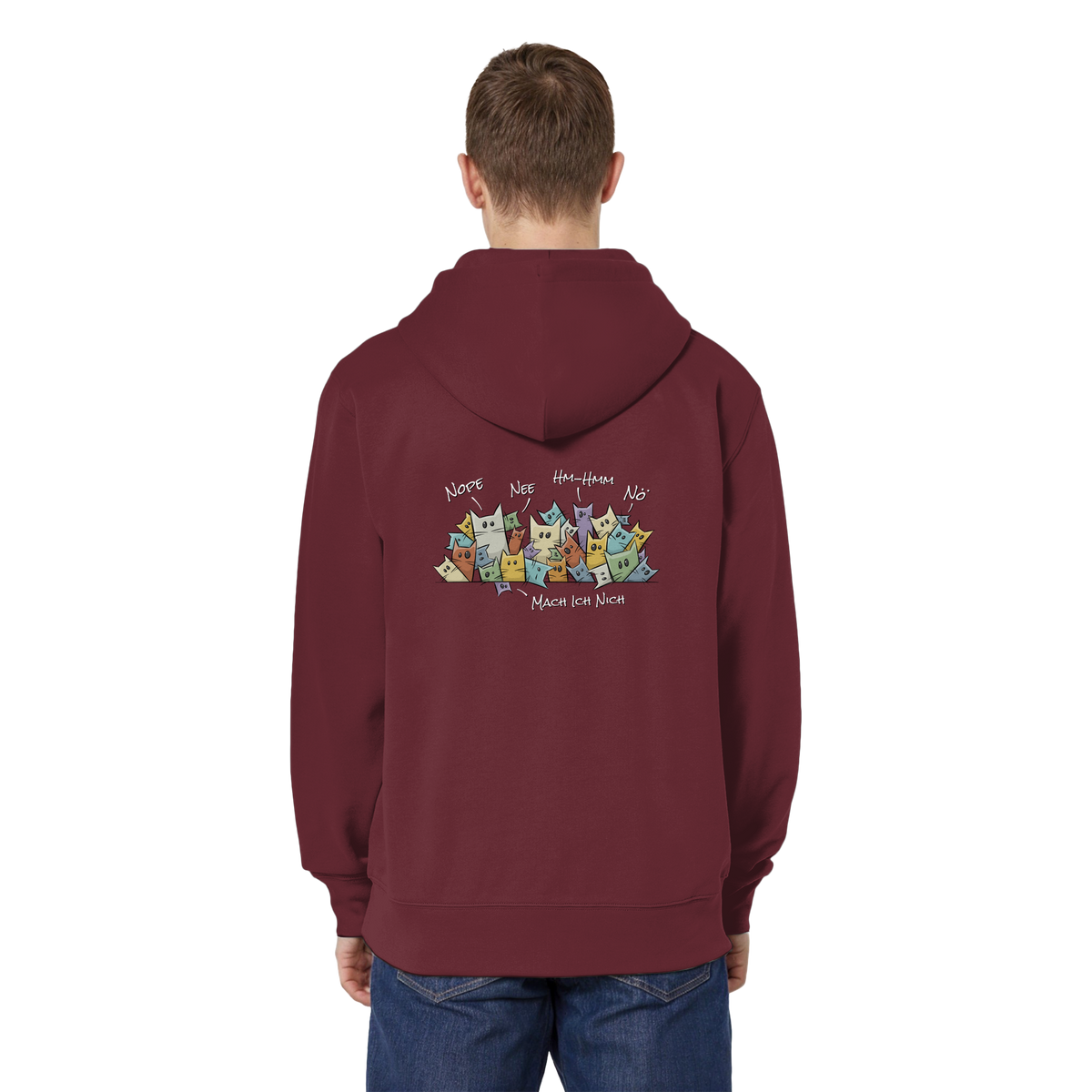 Nope, Nee, Nö Katzen - Organic Relaxed Zipper
