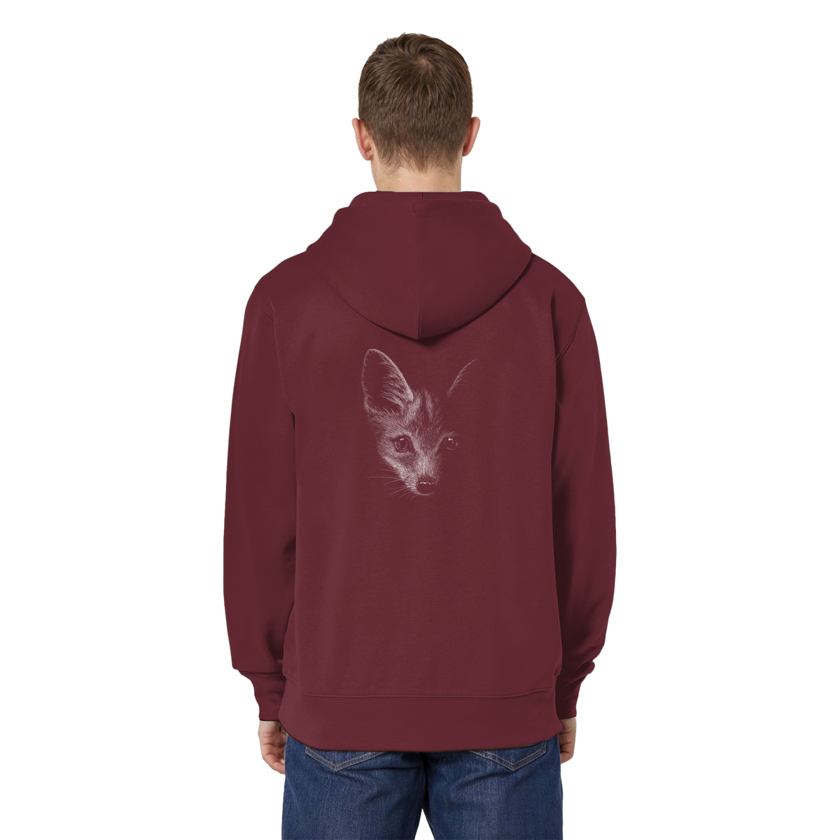 Fuchs Kritzelkunst Illustration - Organic Relaxed Zipper