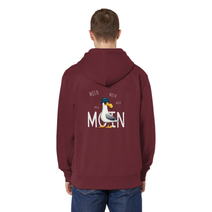 Moin Moin Lässige Hipster Möwe  - Organic Relaxed Zipper