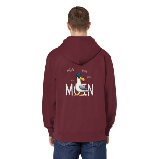 Moin Moin Lässige Hipster Möwe  - Organic Relaxed Zipper