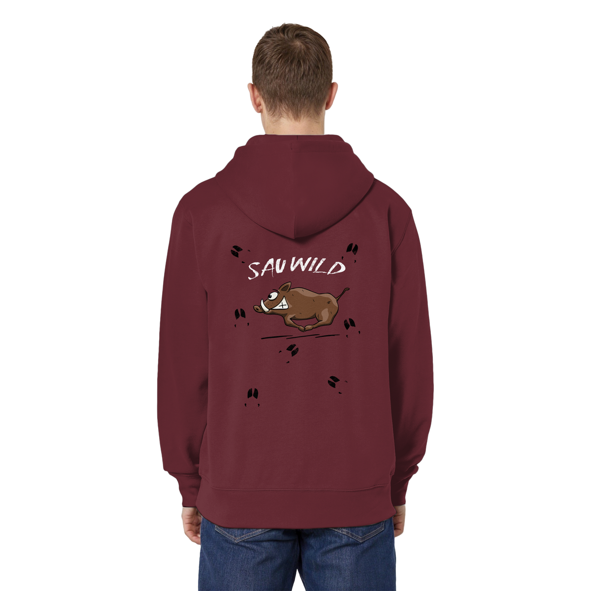 Sauwild wilde Sau | Wildschwein Keiler - Organic Relaxed Zipper