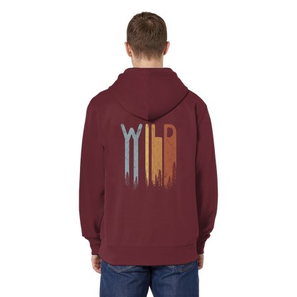 Wild Retro Schriftzug - Organic Relaxed Zipper