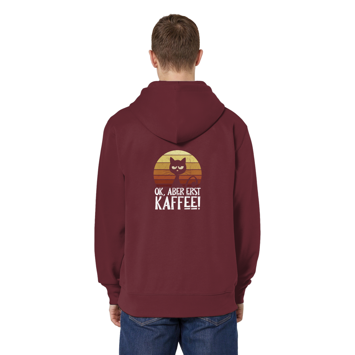 Ok, aber erst Kaffee | launische Katze - Organic Relaxed Zipper