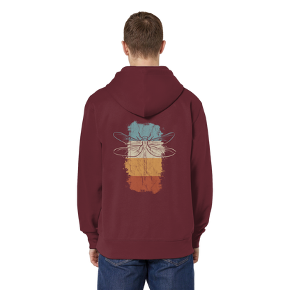 Retro Kunst Libelle | Vintage Dragonfly - Organic Relaxed Zipper