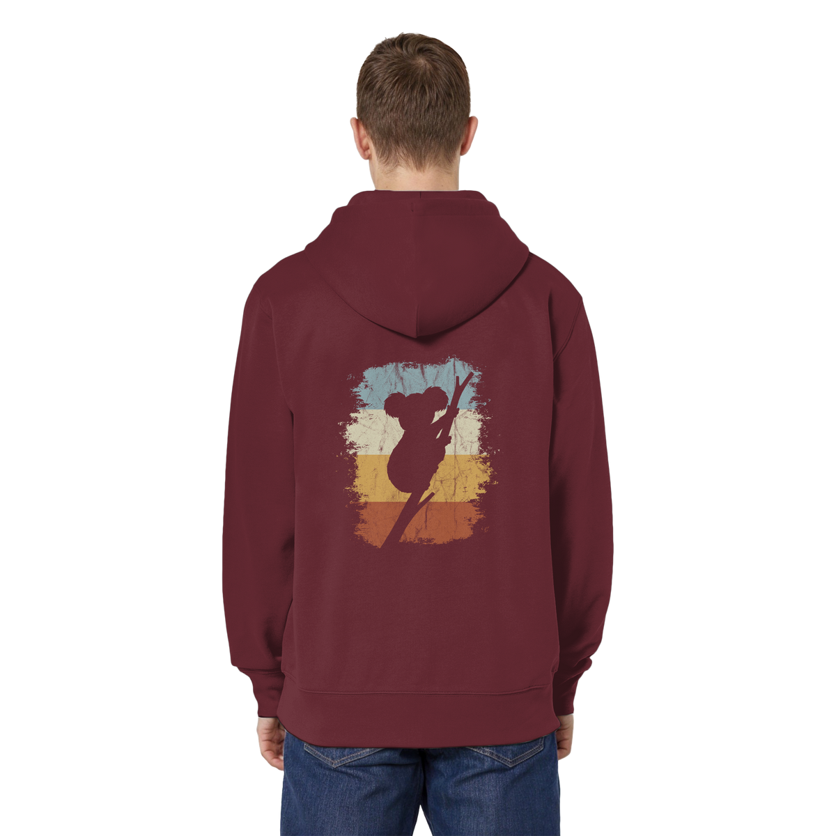 Retro kletternder Koala-Bär - Organic Relaxed Zipper