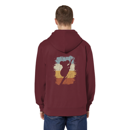 Retro kletternder Koala-Bär - Organic Relaxed Zipper