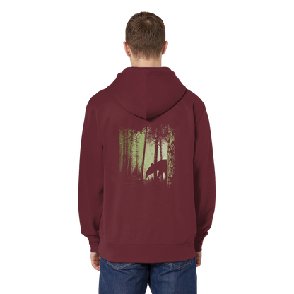 Lässiger Tapir im Zwielicht Wald - Organic Relaxed Zipper