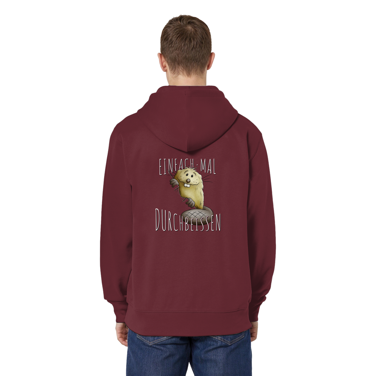 Einfach mal Durchbeissen Biber - Organic Relaxed Zipper