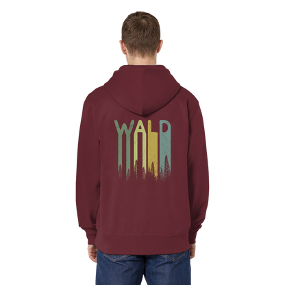 Wald Retro Forst Schriftzug - Organic Relaxed Zipper