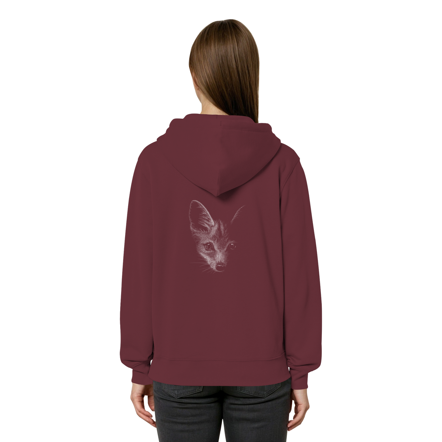 Fuchs Kritzelkunst Illustration - Organic Relaxed Zipper