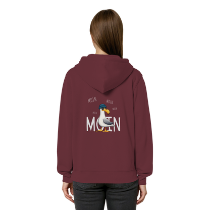 Moin Moin Lässige Hipster Möwe  - Organic Relaxed Zipper