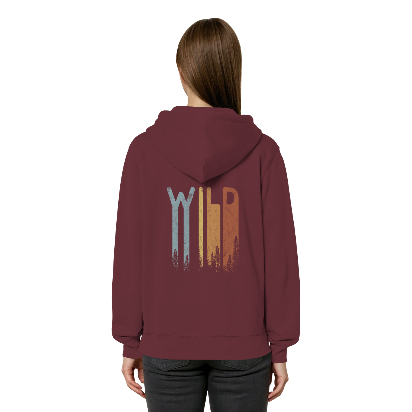 Wild Retro Schriftzug - Organic Relaxed Zipper