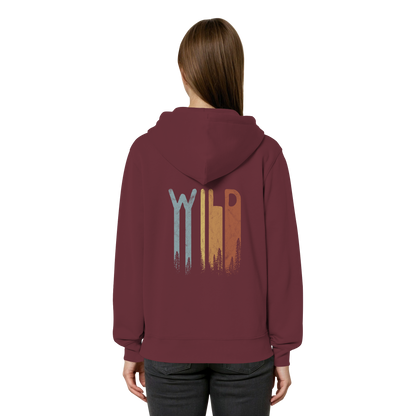 Wild Retro Schriftzug - Organic Relaxed Zipper