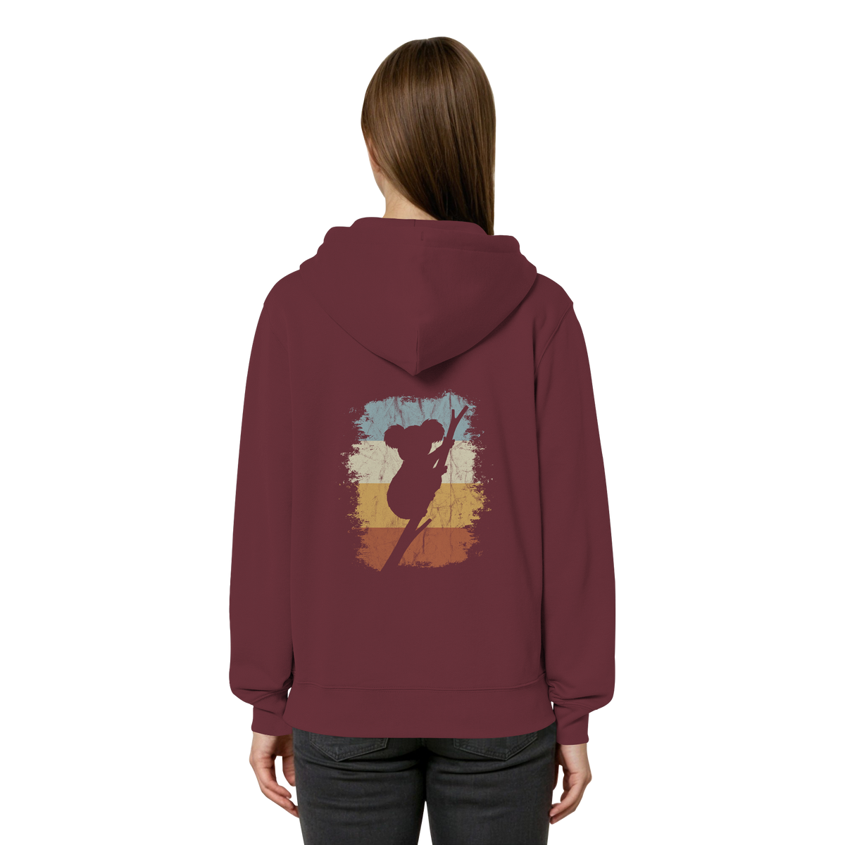 Retro kletternder Koala-Bär - Organic Relaxed Zipper