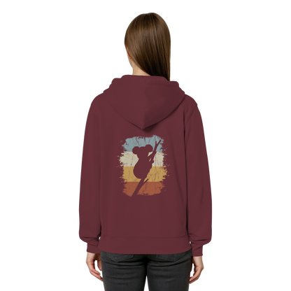 Retro kletternder Koala-Bär - Organic Relaxed Zipper