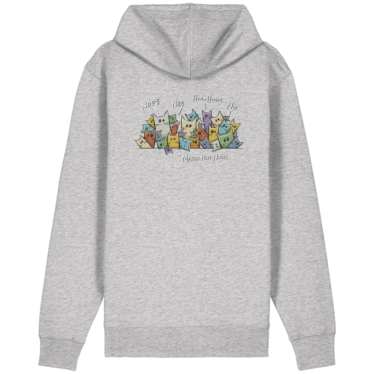 Nope, Nee, Nö Katzen - Organic Relaxed Zipper